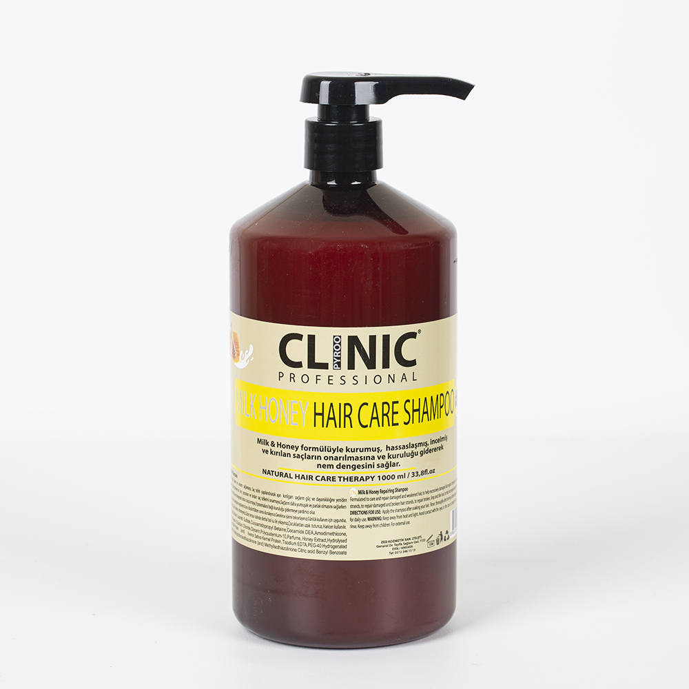 Clinic Bakım Şampuanı 1000 ML (At Kuyruğu, Keratin, Milk Honey)