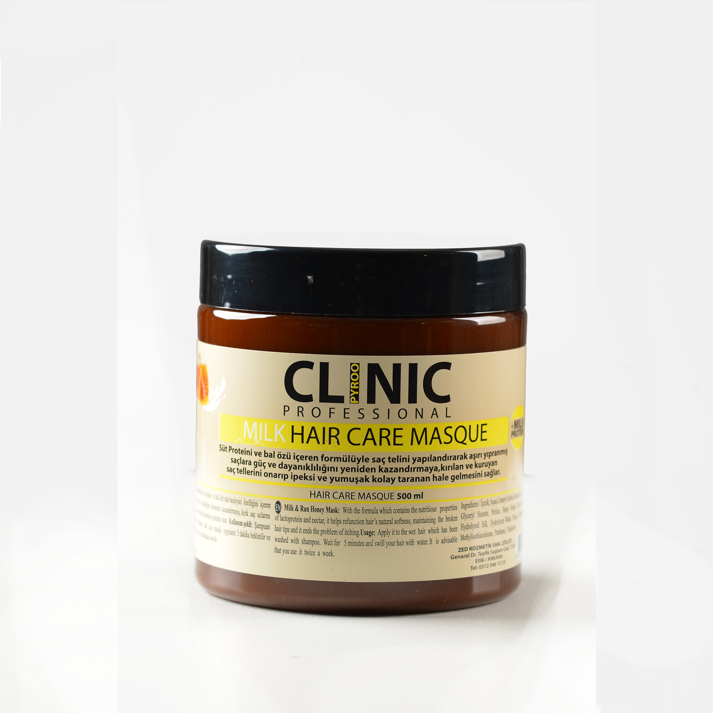 Clinic Bakım Maskesi 500 ML (At Kuyruğu, Keratin, Milk Honey)